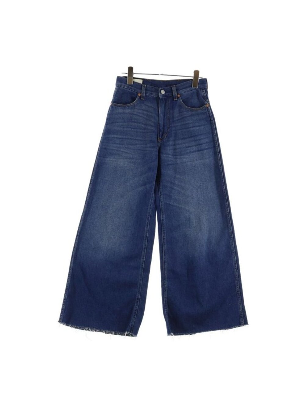 Gucci Wide Leg Denim Pants Indigo Blue - Picture 1 of 9